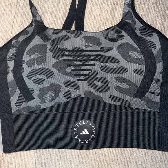 Adidas By Stella McCartney Truepurpose Animal-Jacquard Sports Bra Size Small - Picture 7 of 10